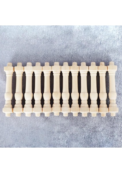 12 Dollhouse Mini Inşaatçılar Timbersi 1:12 Balkon Korkuluk Için Ahşap Kürekleri (Yurt Dışından) indirimleri