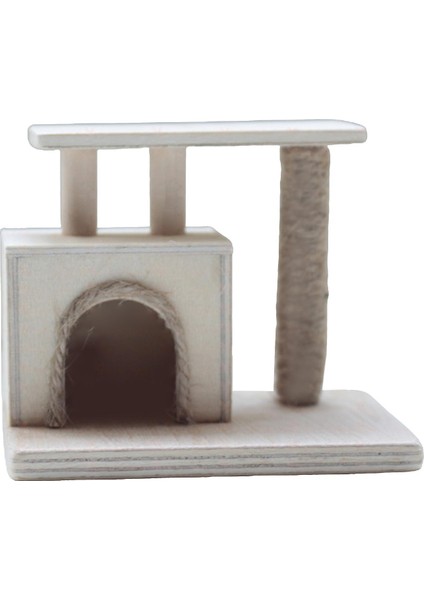 Minyatür Dollhouse Kedi Tırmanma Çerçevesi Kedi Oyuncak Pretend 1:12 Aksesuarları Için (Yurt Dışından)
