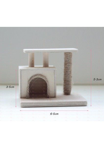 Minyatür Dollhouse Kedi Tırmanma Çerçevesi Kedi Oyuncak Pretend 1:12 Aksesuarları Için (Yurt Dışından) modelleri
