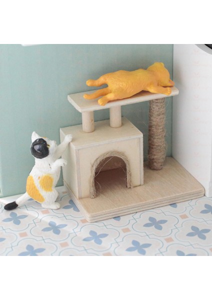 Minyatür Dollhouse Kedi Tırmanma Çerçevesi Kedi Oyuncak Pretend 1:12 Aksesuarları Için (Yurt Dışından) fırsatları