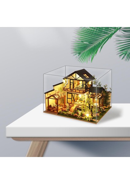 Yaratıcı Minyatür 1:24 Ahşap Dollhouse LED Işık Dıy Ev Dekor Kızlar Için (Yurt Dışından) fırsatları