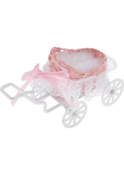 1:12 Dollhouse Minyatür Bebek Bebek Arabası Arabası Ile Dantel Odası Aksesuarı (Yurt Dışından)