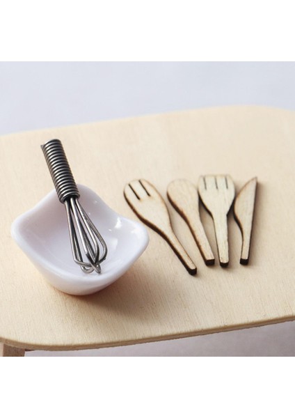 6 Parça Minyatür Eggbeater Yumurta Kase Spatula Model Set Dollhouse Dekor (Yurt Dışından) fiyatları