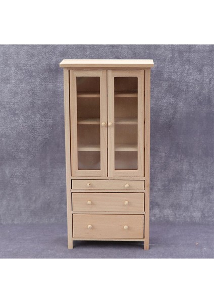 Dollhouse Kitaplık Kabine Minyatür 1:12 El Sanatları Hediyeler 3-6 Yaşında (Yurt Dışından) fiyatları