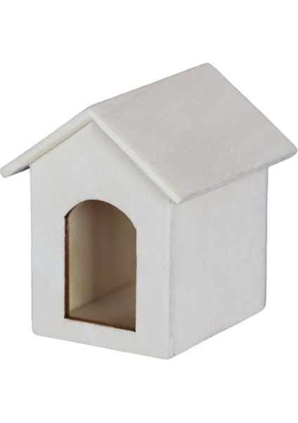 1/12 Dollhouse Minyatür Ahşap Köpek Pet Ev Simülasyon Modeli Dekorasyon (Yurt Dışından)