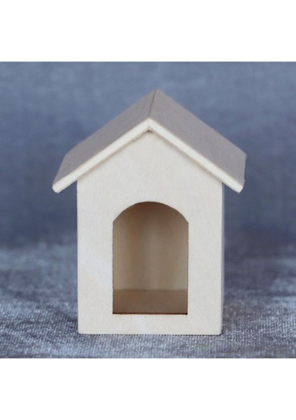 1/12 Dollhouse Minyatür Ahşap Köpek Pet Ev Simülasyon Modeli Dekorasyon (Yurt Dışından)