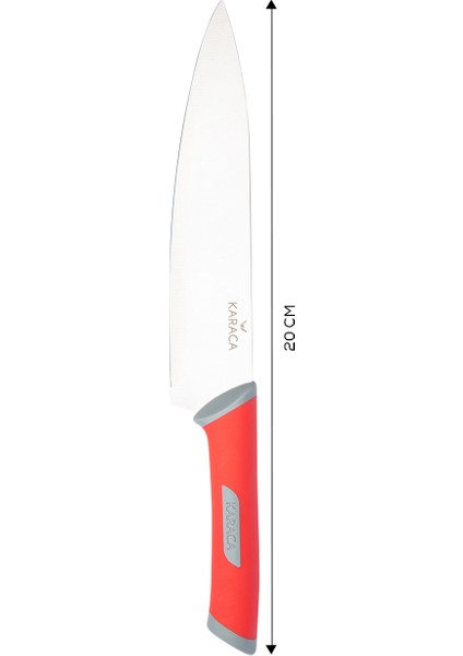 Shen 20 cm Kırmızı Şef Bıçağı