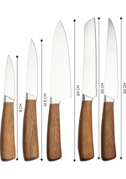 Kuğu Seramik 6 Parça Bıçak Seti indirimleri