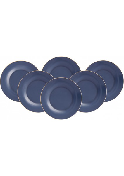 Retro Antrasit 6 Parça Pasta Takımı