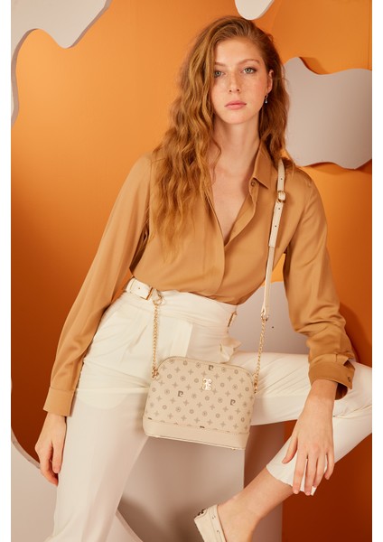 Bej Monogram Çapraz Çanta 05PO22Y1529-MN Bj