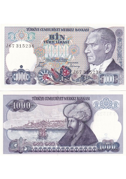 7. Emisyon 2. Tertip 1.000 Türk Lirası