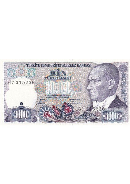7. Emisyon 2. Tertip 1.000 Türk Lirası fiyatları