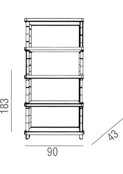 Scaffale Plastik Raf