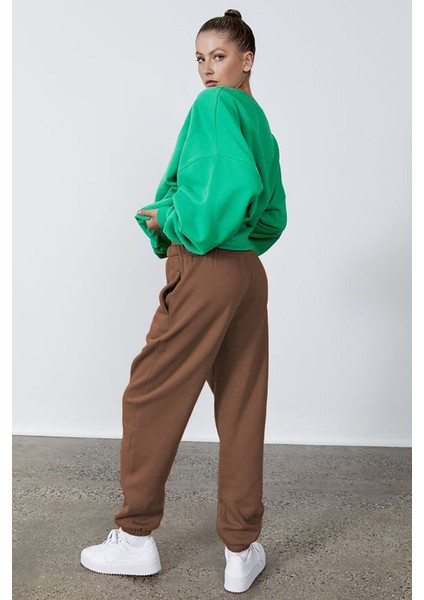 Kadın Camel Beli Lastikli Oversize Eşofman Altı MG1235 modelleri