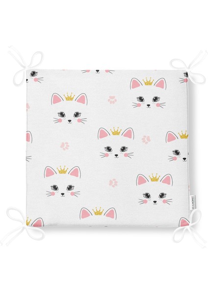 Dekoratif Kare Sandalye Minderi 40x40cm Fermuarlı