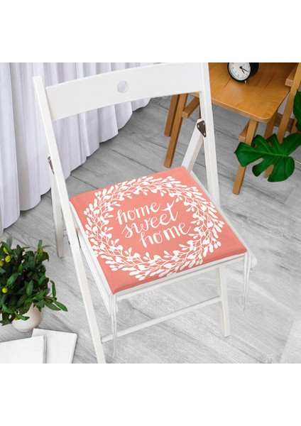 Home Sweet Home Dekoratif Kare Sandalye Minderi 40X40Cm Fermuarlı modelleri