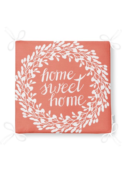 Home Sweet Home Dekoratif Kare Sandalye Minderi 40X40Cm Fermuarlı fırsatları