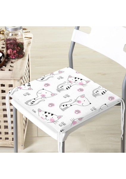 Dekoratif Kare Sandalye Minderi 40x40cm Fermuarlı