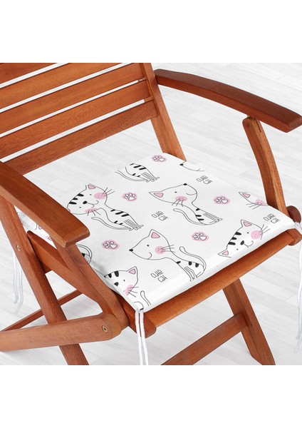 Dekoratif Kare Sandalye Minderi 40x40cm Fermuarlı