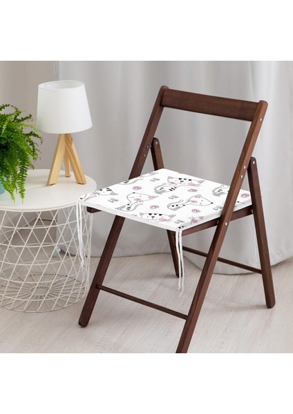 Dekoratif Kare Sandalye Minderi 40x40cm Fermuarlı
