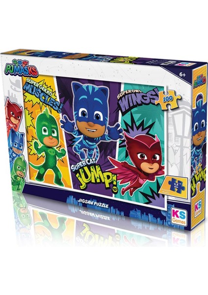 Pjmasks (Pijamaskeliler) 100 Parça Puzzle