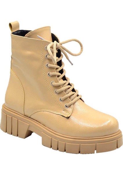 Kadın Kırışık Rugan Fermuarlı Bağcıklı Bot fiyatları