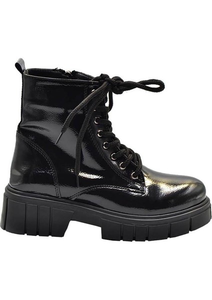 Kadın Kırışık Rugan Fermuarlı Bağcıklı Bot modelleri