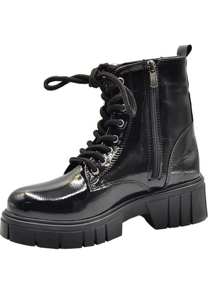 Kadın Kırışık Rugan Fermuarlı Bağcıklı Bot fırsatları