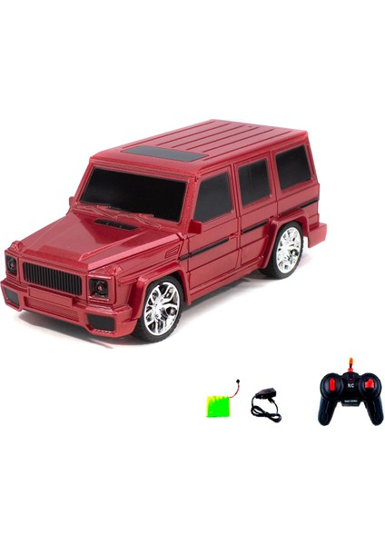 1:16 Ölçek Uzaktan Kumandalı Jeep Mercedes Kırmızı Şarjlı