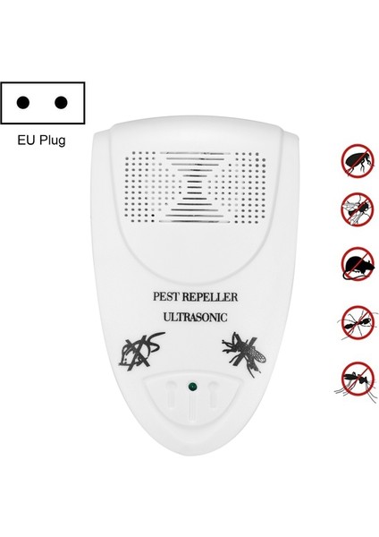 Ultrasonik Elektronik Fare Kovucu Beyaz (Yurt Dışından)