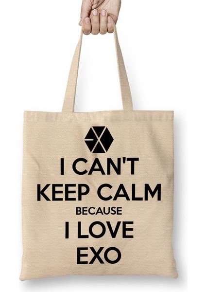 Exo I Cant Keep Calm Bez Çanta Uzun Saplı