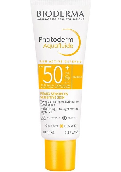 Photoderm Aquafluid SPF50+ Renksiz Güneş Koruyucu 40 ml