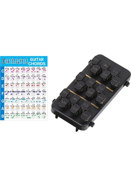 Gitar Öğretim Yardımı ile / Gitar Akor Poster Aksesuarları 38/41 Inç Gitar Için (Yurt Dışından)