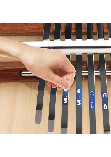 17-Key Kalimba Ölçekli Not Logo Sticker Parmak Müzik Parçaları Erişim Çocuklar (Yurt Dışından) indirimleri