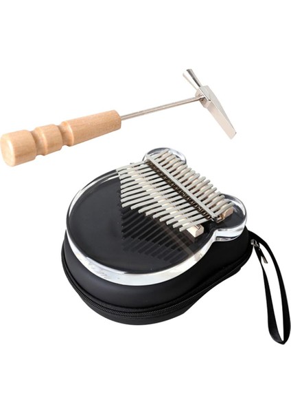 17 Tuşlar Taşınabilir Kalimba Thumb Piano Müzikal Enstrüman + Çocuklar Için Kılıf (Yurt Dışından)
