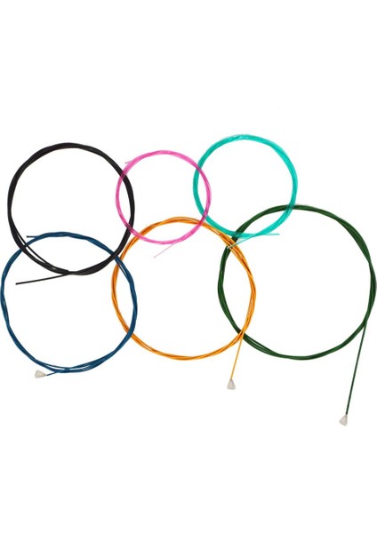 Çok Renkli Naylon Klasik Gitar Dizeleri Set 6 Dize Gitar, 6 Adet (Yurt Dışından) fiyatları