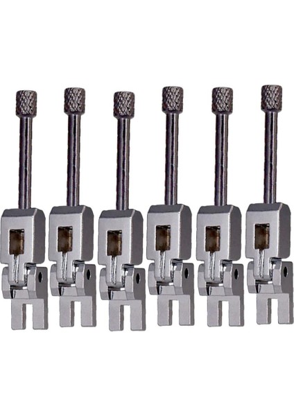 6 Adet Set Çinko Alaşım Tremolo Köprü Eyer Elektrik Gitar Gümüş Için (Yurt Dışından)