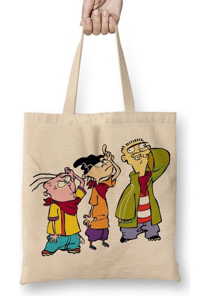 Ed Edd ve Eddy Bez Çanta Uzun Saplı