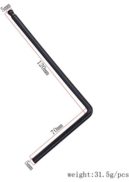 Elektrikli / Akustik Gitar Siyah Için Metal Boyun Altıgen Anahtarı Hex 5mm (Yurt Dışından) fırsatları