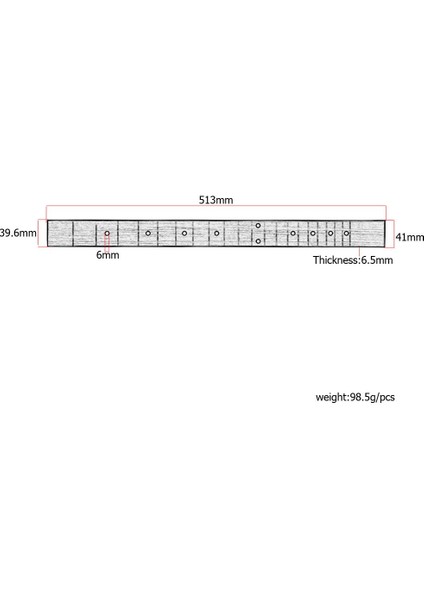 1x Gülağacı 21 Fret 20IN Gitar Boyun Puro Kutusu Gitar Dıy Bölüm Için Fretboard (Yurt Dışından) fırsatları