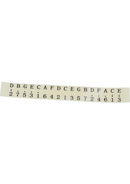 Kalimba Thumb Piano Not Etiket Acemi Müzikal Performans Için 12X1.5 cm (Yurt Dışından)