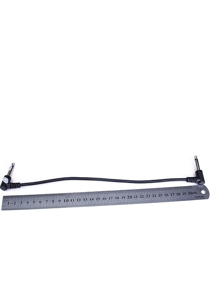 6 Adet 30 cm Set 1feet Gitar Pedalı Yama Kablosu 6.35 Jack 1/4 " (Yurt Dışından) modelleri