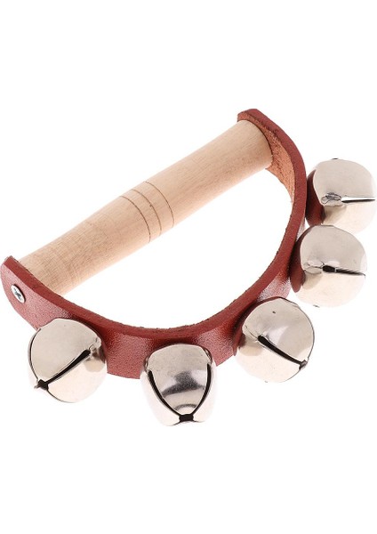 1x Ahşap Saplı Çan Shaker Çıngırak Oyuncaklar Çürü Çocuk Vurmalı (Yurt Dışından)