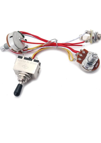 Gitar Kablo Demeti Takımı W / Elektrikli / Puro Kutusu Gitar Için Geçiş Anahtarı (Yurt Dışından)