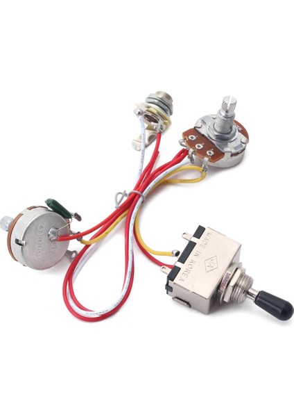 Gitar Kablo Demeti Takımı W / Elektrikli / Puro Kutusu Gitar Için Geçiş Anahtarı (Yurt Dışından) fırsatları