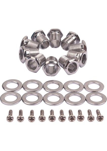 10 Takım Hex Dişli Burç ve Ferrules ve Dağı Vidaları Ukulele Tuner Parçaları (Yurt Dışından) fiyatları