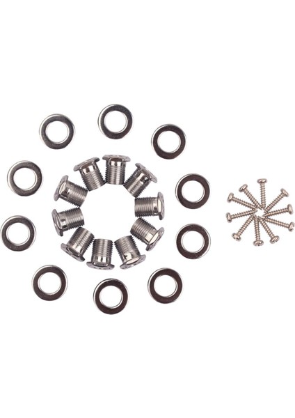 10 Takım Hex Dişli Burç ve Ferrules ve Dağı Vidaları Ukulele Tuner Parçaları (Yurt Dışından) modelleri