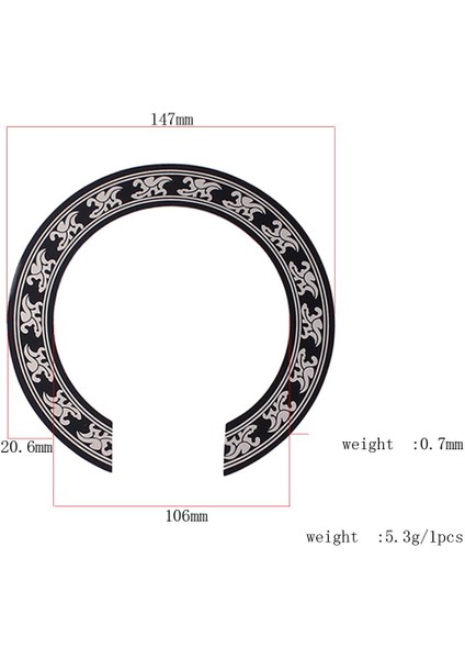 Rozet Pvc Kakma Soundhole Luthier Aracı Gitar Dekor Dıy Müzik Severler Hediye (Yurt Dışından) fiyatları