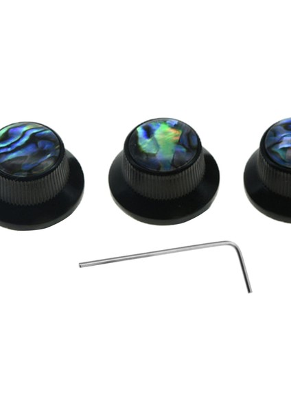 3 / Set Gitar Kontrol Topuzu 6mm Mil Elektro Gitar Siyah Için Ses Kontrol Düğmeleri (Yurt Dışından) modelleri
