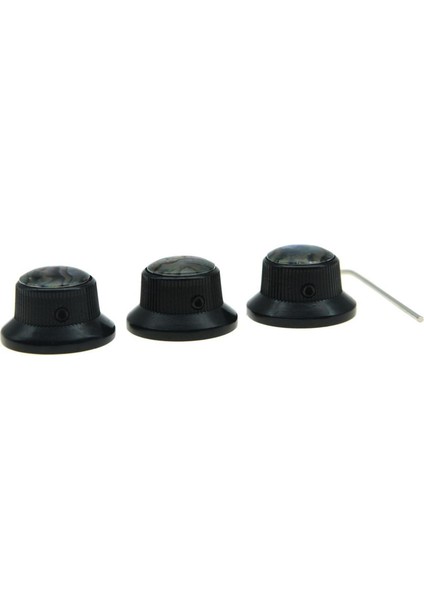 3 / Set Gitar Kontrol Topuzu 6mm Mil Elektro Gitar Siyah Için Ses Kontrol Düğmeleri (Yurt Dışından) fırsatları